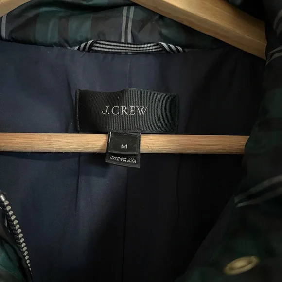 Jcrew Tartan Plaid Puffer - Picture 3 of 5
